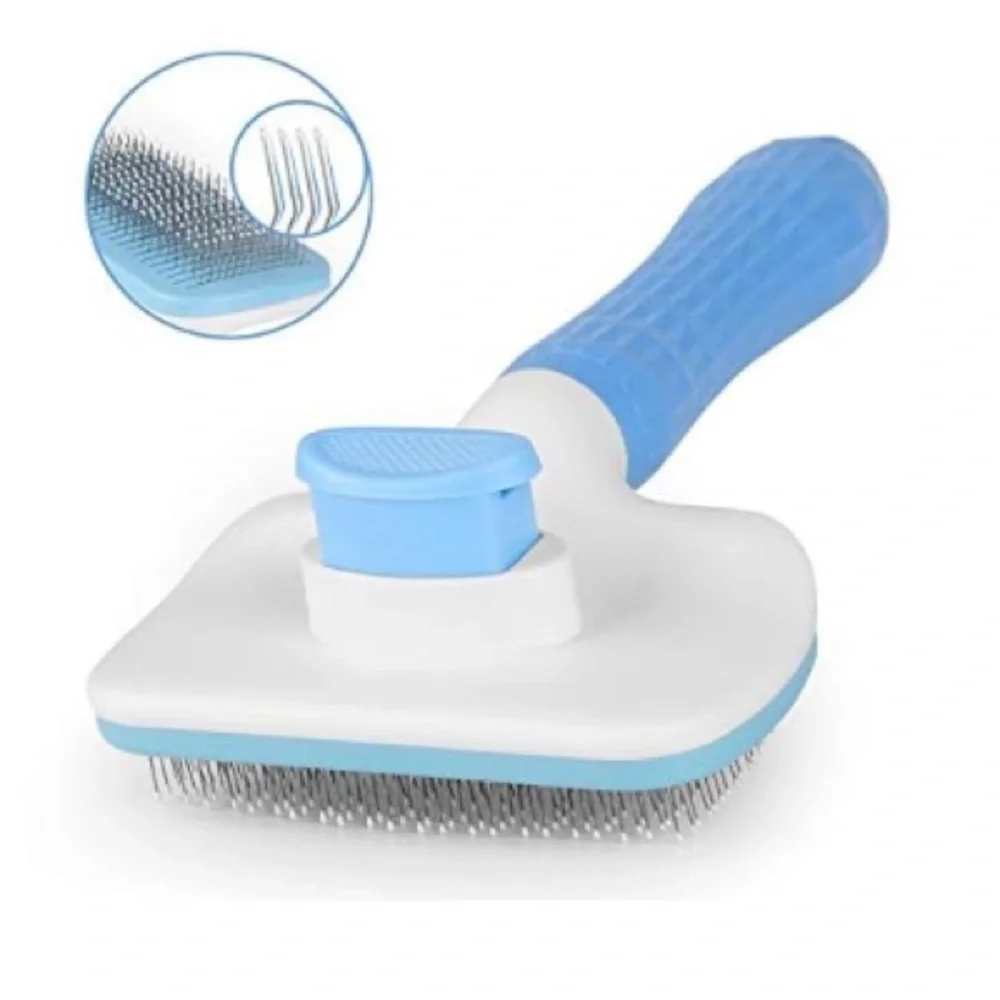 Blue Pet Grooming Brush